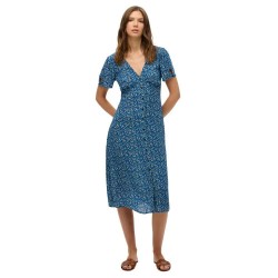 рокля,дамски,поли,и,рокли,superdry,print,button,tea,short,sleeve,midi,dress,sea,breeze,floral,print,(blue)