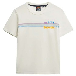 тениска,дамски,тениски,superdry,rainbow,stripe,short,sleeve,t,shirt,riff,white,(white)