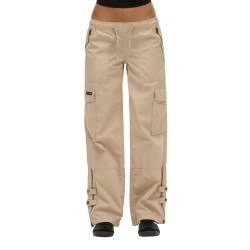 панталони,дамски,панталони,superdry,vintagre,lr,elastic,cargo,pants,stone,wash,(beige)