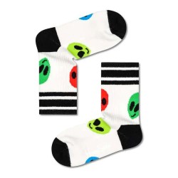 чорапи,детски,чорапи,happy,socks,alien,rib,socks,multicolor,(white)