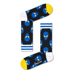 чорапи,мъжки,чорапи,happy,socks,alien,thin,crew,blue,long,socks,multicolor,(black)