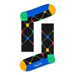 чорапи,мъжки,чорапи,happy,socks,argyle,dot,1,2,crew,long,socks,multicolor,(black)