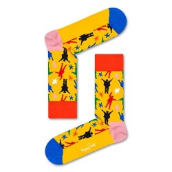 чорапи,мъжки,чорапи,happy,socks,beatles,helping,hands,long,socks,multicolor,(yellow)