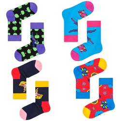 чорапи,детски,чорапи,happy,socks,beatles,socks,4,pairs,multicolor