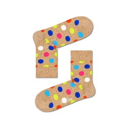 чорапи,мъжки,чорапи,happy,socks,big,dot,half,long,socks,multicolor,(brown)