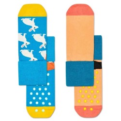 детски,чорапи,детски,чорапи,happy,socks,bunny,anti,slip,kid,socks,2,pairs,multicolor