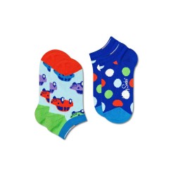 чорапи,детски,чорапи,happy,socks,car,low,socks,2,pairs,multicolor,(blue)