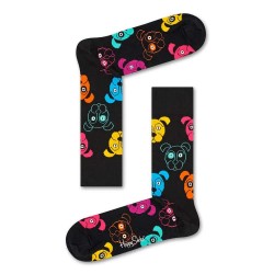 чорапи,мъжки,чорапи,happy,socks,dogs,face,long,socks,multicolor,(black)