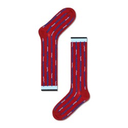 чорапи,мъжки,чорапи,happy,socks,eliza,mid,high,long,socks,multicolor,(red)