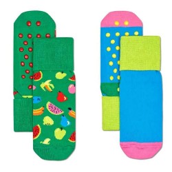 чорапи,детски,чорапи,happy,socks,fruit,anti,slip,socks,2,pairs,multicolor,(green,blue)