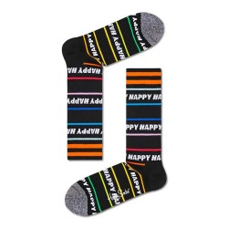 чорапи,мъжки,чорапи,happy,socks,happy,line,thin,crew,black,long,socks,multicolor,(black)