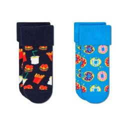 чорапи,детски,чорапи,happy,socks,junk,food,terry,socks,2,pairs,multicolor,(blue)
