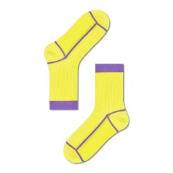 чорапи,мъжки,чорапи,happy,socks,liv,crew,amarillo,y,lila,long,socks,multicolor,(yellow)