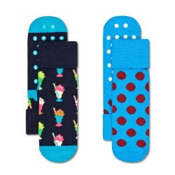чорапи,детски,чорапи,happy,socks,milkshake,anti,slip,socks,2,pairs,multicolor,(blue)