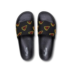 джапанки,мъжки,джапанки,и,чехли,happy,socks,pool,slider,pizza,slice,flip,flops,multicolor,(black)