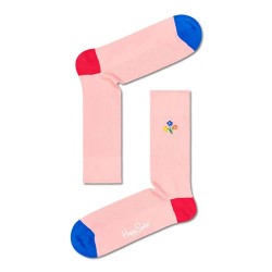 чорапи,мъжки,чорапи,happy,socks,ribbed,embroidery,bouquet,long,socks,multicolor,(pink)