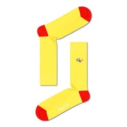 чорапи,мъжки,чорапи,happy,socks,ribbed,embroidery,3d,glasses,long,socks,multicolor,(yellow)