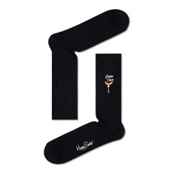 чорапи,мъжки,чорапи,happy,socks,ribbed,embroidery,carpe,diem,long,socks,multicolor,(black)