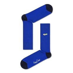 чорапи,мъжки,чорапи,happy,socks,ribbed,embroidery,car,long,socks,multicolor,(blue)