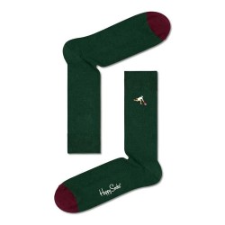 чорапи,мъжки,чорапи,happy,socks,ribbed,embroidery,game,set,long,socks,multicolor,(green)
