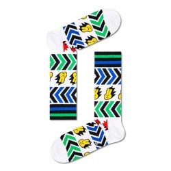 чорапи,мъжки,чорапи,happy,socks,speed,thin,crew,long,socks,multicolor,(white)