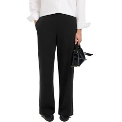 панталони,дамски,панталони,selected,emma,tara,wide,leg,pants,black