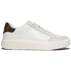маратонки,дамски,маратонки,fitflop,rtg,leopard,backtab,leather,trainers,urban,white,chocolate,mix