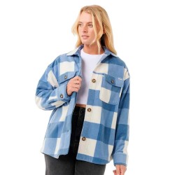 риза,с,дълъг,ръкав,дамски,блузи,дамски,ризи,rip,curl,neon,isles,fleece,long,sleeve,shirt,blue