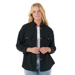 риза,с,дълъг,ръкав,дамски,блузи,дамски,ризи,rip,curl,oceanic,textured,long,sleeve,shirt,washed,black,(black)