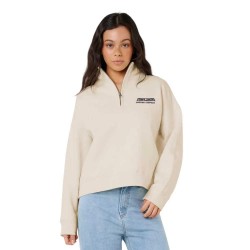 блуза,дамски,блузи,rip,curl,surf,puff,half,zip,sweatshirt,natural,(beige)