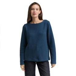 блуза,дамски,блузи,tom,tailor,1043168,cosy,rib,sweatshirt,dark,petrol,melange