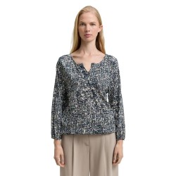 тениска,дамски,тениски,tom,tailor,1047731,short,sleeve,t,shirt,navy,abstract,dot,design,(grey)