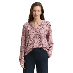 Тениска Tom tailor 1047745 long sleeve T-shirt - Pink (Rose Abstract Dot Design) тениска,мъжки,тениски,дамски,тениски,tom,tailor,1047745,long,sleeve,t,shirt,pink,(rose,abstract,dot,design)