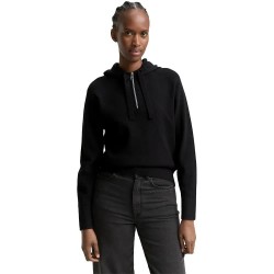 Суичър Tom tailor 1047896 hoodie - Black (Deep Black) суичър,дамски,блузи,tom,tailor,1047896,hoodie,black,(deep,black)