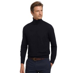 Блуза Silbon Classic high neck sweater - Blue (Navy Blue) блуза,мъжки,пуловери,silbon,classic,high,neck,sweater,blue,(navy,blue)