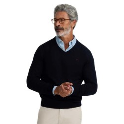 блуза,мъжки,пуловери,silbon,classic,v,neck,sweater,blue,(navy,blue)