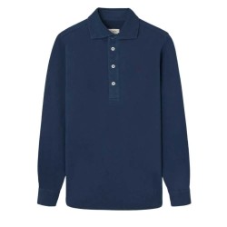 Silbon Long sleeve polo - Blue (Navy Blue) мъжки,блузи,с,яка,silbon,long,sleeve,polo,blue,(navy,blue)