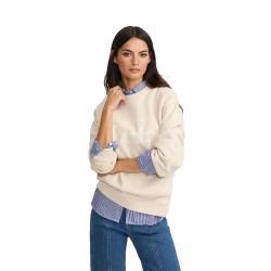 блуза,дамски,блузи,silbon,signature,sweatshirt,beige,(beige)