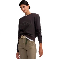 блуза,дамски,блузи,silbon,studded,sweatshirt,brown,(black)