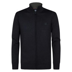 блуза,мъжки,пуловери,petrol,industries,m,3050,kwc202,full,zip,sweater,deep,black,(black)