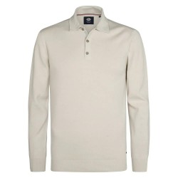 мъжки,блузи,с,яка,petrol,industries,m,3050,kwc204,long,sleeve,polo,antique,white,melee,(beige)