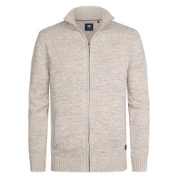 блуза,мъжки,пуловери,petrol,industries,m,3050,kwc216,full,zip,sweater,antique,white,melee,(beige)