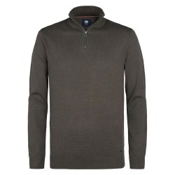 блуза,мъжки,пуловери,petrol,industries,m,3050,kwc212,half,zip,sweater,beluga,(green)