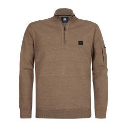 блуза,мъжки,пуловери,petrol,industries,m,3050,kwc248,half,zip,sweater,oak