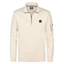 блуза,мъжки,пуловери,petrol,industries,m,3050,kwc248,half,zip,sweater,raw,sand