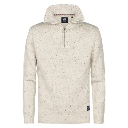 блуза,мъжки,пуловери,petrol,industries,m,3050,kwc258,half,zip,sweater,antique,white,melee
