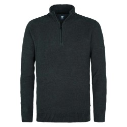 блуза,мъжки,пуловери,petrol,industries,m,3050,kwc255,half,zip,sweater,gunmetal