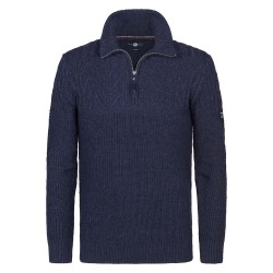 блуза,мъжки,пуловери,petrol,industries,m,3050,kwc259,half,zip,sweater,deep,capri