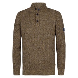 блуза,мъжки,пуловери,petrol,industries,m,3050,kwc270,half,zip,sweater,sunflower,(brown)