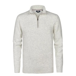 блуза,мъжки,пуловери,petrol,industries,m,3050,kwc290,half,zip,sweater,grey,(antique,white,melee)